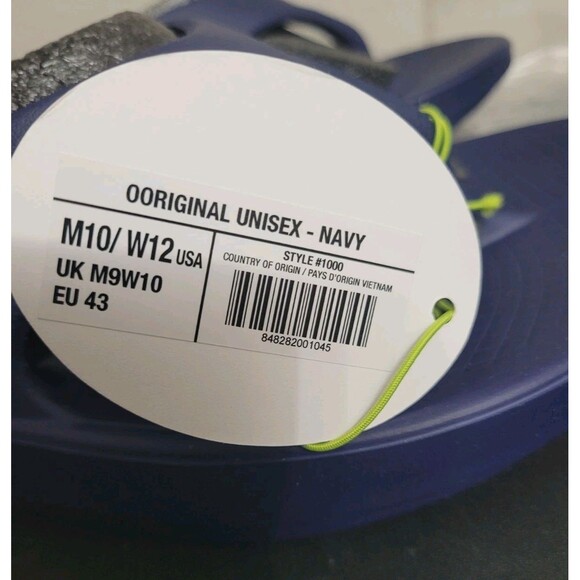 OOFOS Original Unisex Recovery Slide Sandals Navy M10 W12 EU43 NWT Style 1000 main image 4